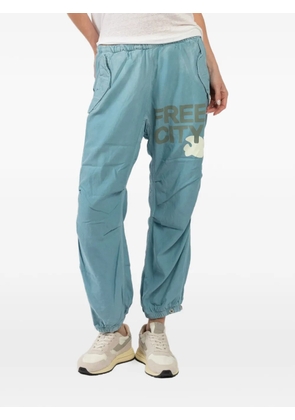 FreeCity Airjump graphic track pants - Blue
