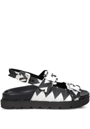 Missoni zigzag buckle sandals - Black