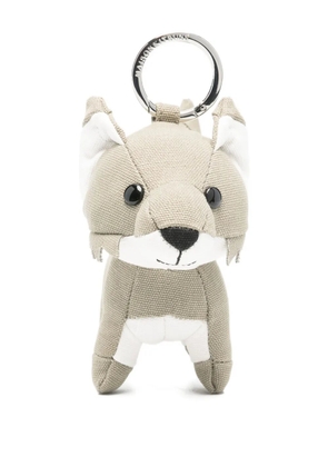 Maison Kitsuné Fox keyring - Neutrals