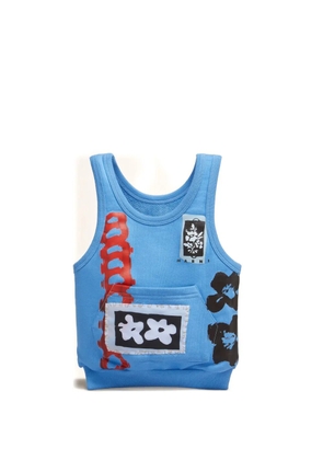 Marni graphic-print tote bag - 00B50 BLUE