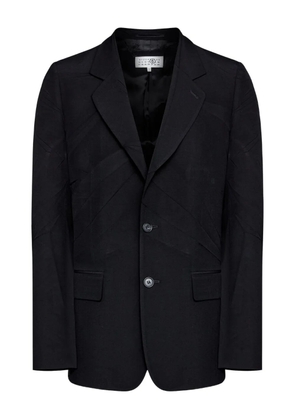 MM6 Maison Margiela tailored single-breasted blazer - Black