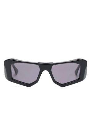 Kuboraum F6 geometric-frame sunglasses - Black