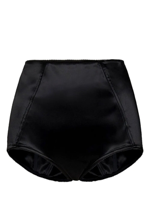 ROOM76 satin high-waisted briefs - Black