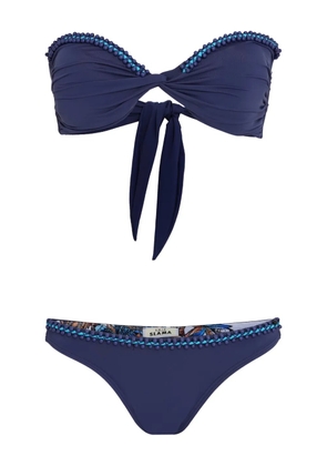 Amir Slama bead-embellished bikini set - Blue