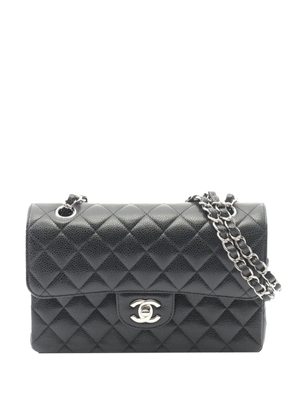 CHANEL Pre-Owned 2021 Small Classic Caviar Double Flap shoulder bag - Black