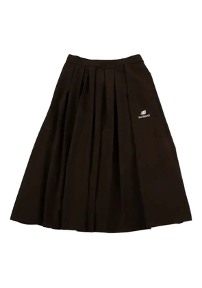 New Balance pleated midi skirt - Brown