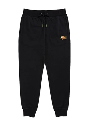 Psycho Bunny logo-embroidered track pants - Black