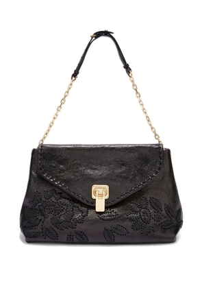 Ermanno Scervino New Joy floral-embroidery shoulder bag - Black