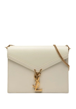Saint Laurent Pre-Owned 2018 Smooth Calfskin Monogram Cassandra Clasp Bag shoulder bag - White