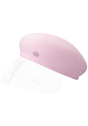 Maison Michel New Bonnie Veil wool hat - Pink