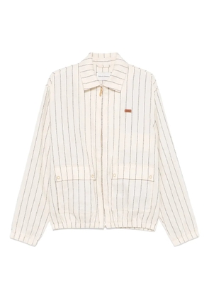 Drôle De Monsieur striped jacket - Neutrals