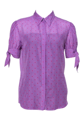 Just Cavalli Vintage Pre-Owned cotton-blend blouse - Purple