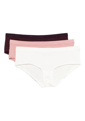 Marc O'Polo logo-waistband briefs (set of three) - Pink