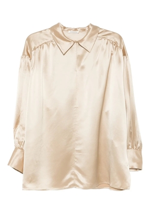 By Malene Birger long-sleeve V-neck blouse - Gold