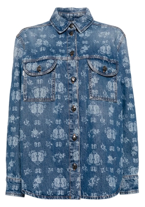 Blazé Milano Nariida paint denim jacket - Blue