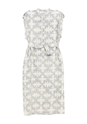 Saiid Kobeisy printed midi dress - White