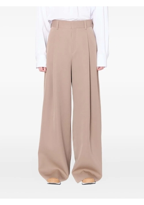 Kolor pleated-front palazzo pants - Brown