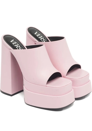 Versace Pre-Owned leather platform sandals - Pink