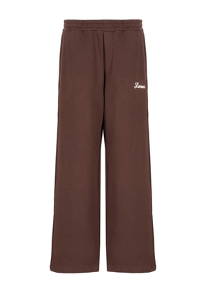 Laneus elastic-waistband track pants - Brown