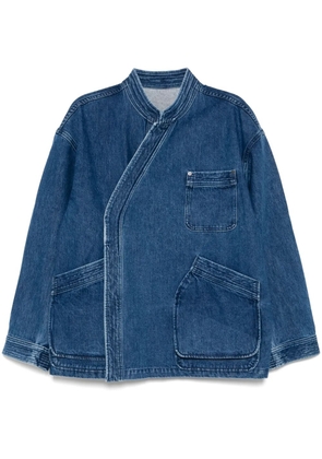 CROQUIS standing collar denim jackets - Blue