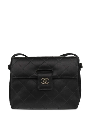 CHANEL Pre-Owned 1998 quilted satin shoulder bag - Black