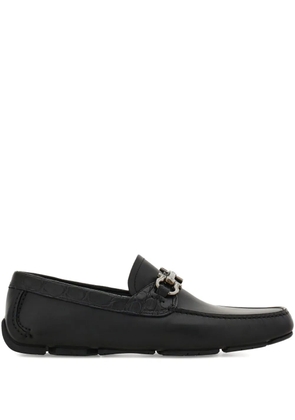 Ferragamo Gancini-buckle loafers - Black