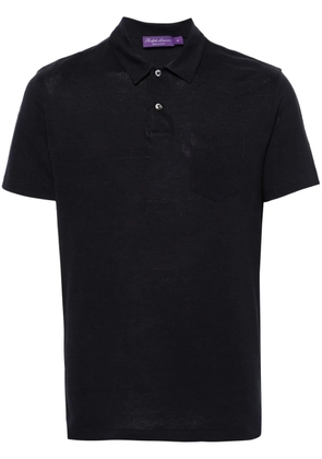 Ralph Lauren Purple Label piqué-weave polo shirt - Blue