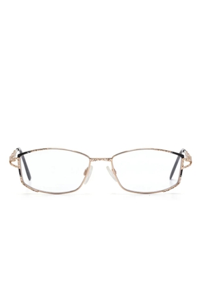 Cazal rectangle-frame glasses - Gold