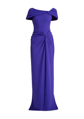 Tadashi Shoji knot-detail split maxi dress - Purple