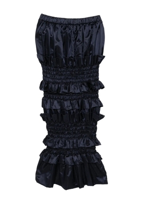 RÓISÍN PIERCE shirred skirt - Blue