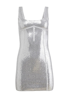 Fleur Du Mal sequin knit bodycon dress - Silver