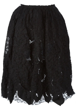 Comme Des Garçons Comme Des Garçons reversible lace skirt - Black