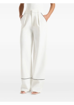 Manière De Voir Mina piped trousers - White