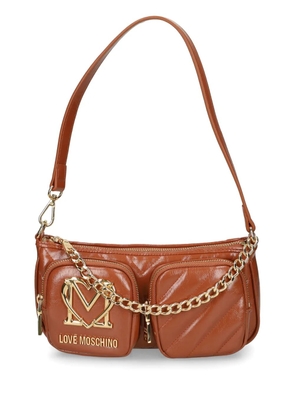 Love Moschino quilted shoulder bag - Brown