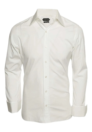 Tom Ford Vintage long-sleeved cotton shirt - White