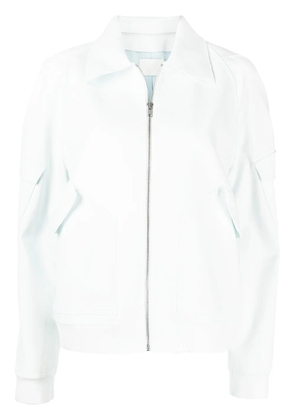 Dion Lee zip-up fitted bomber jacket - Blue