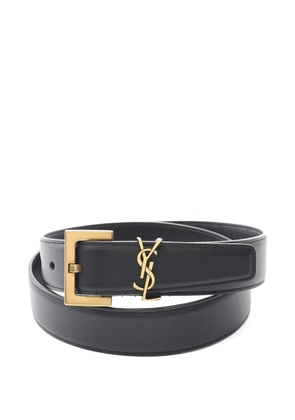 Saint Laurent Pre-Owned 2020s Cassandre belt - Black