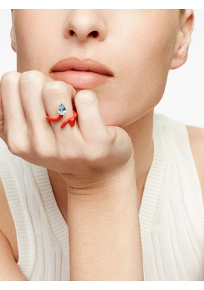 Bea Bongiasca 9K yellow gold Baby Vine topaz ring - Red