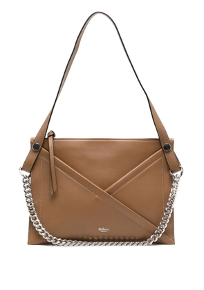 Mulberry M Zipped leather shoulder bag - Brown