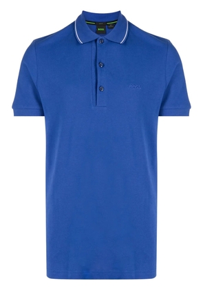 BOSS Paule cotton polo shirt - Blue