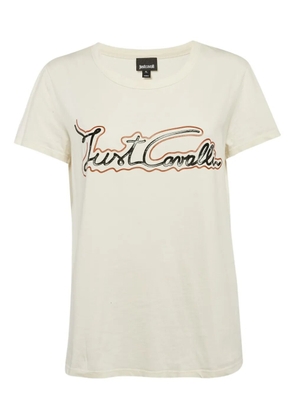 Just Cavalli Vintage 2024 logo-print T-shirt - White
