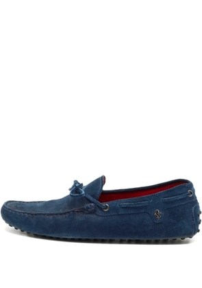 Tod's bow suede loafers - Blue