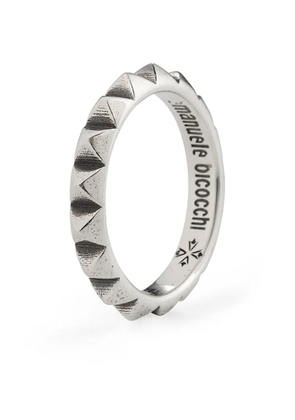 Emanuele Bicocchi Pyramid band ring - Silver