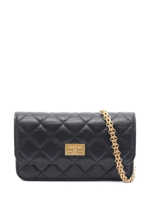 CHANEL Pre-Owned 2021 2.55 Matelasse chain shoulder bag - Black