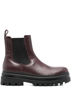 Calvin Klein Jeans lugged chelsea boots - Brown