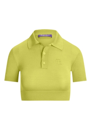 Ralph Lauren Collection short-sleeve cropped polo shirt - Yellow