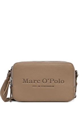 Marc O'Polo small debossed zip crossbody bag - Neutrals