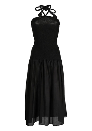 Bambah shirred-panel dress - Black