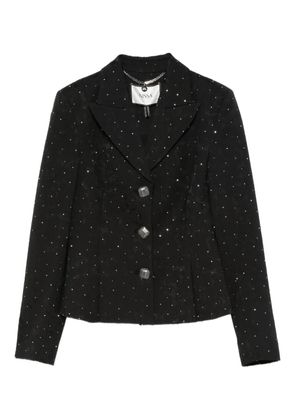 NISSA embellished button-detail jacket - Black
