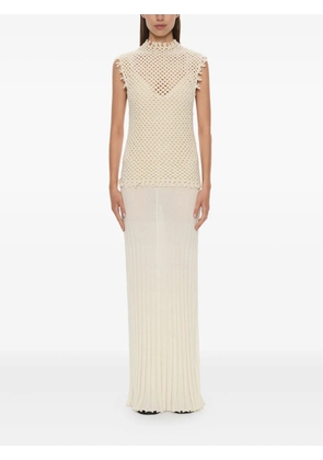 Christopher Esber Lattice knit tank maxi dress - Neutrals